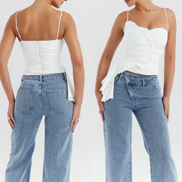 Mistress Rocks White Ruffle top - Picture 11 of 15